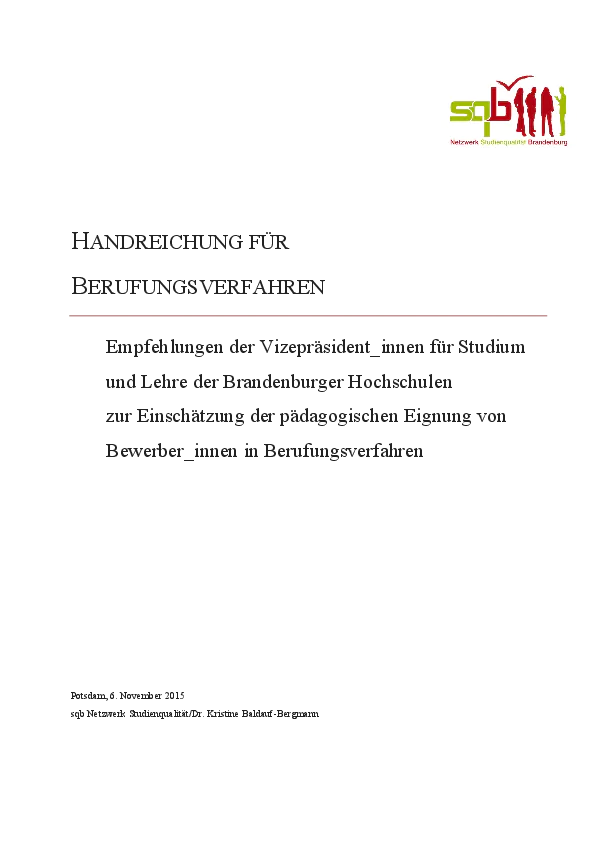 Leitfaden Berufungsverfahren sqb - Leitfaden-Berufungsverfahren-sqb-2015